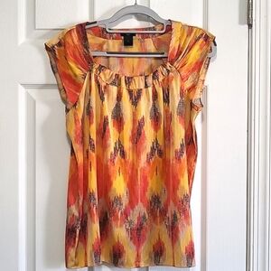 Ann Taylor abstract print blouse